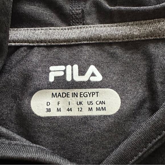 Charcoal color Fila performadri light hoodie size M NEW - Picture 9 of 9